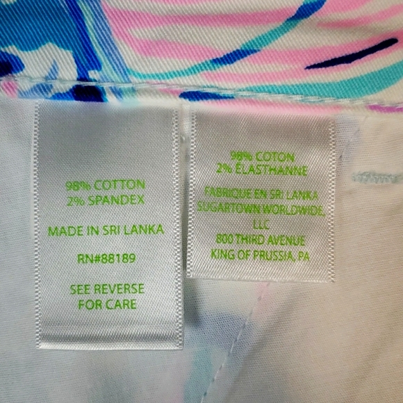 Lilly Pulitzer Kellar Stretch Shorts - Bermuda Blue Fishful Thinking - Picture 11 of 16